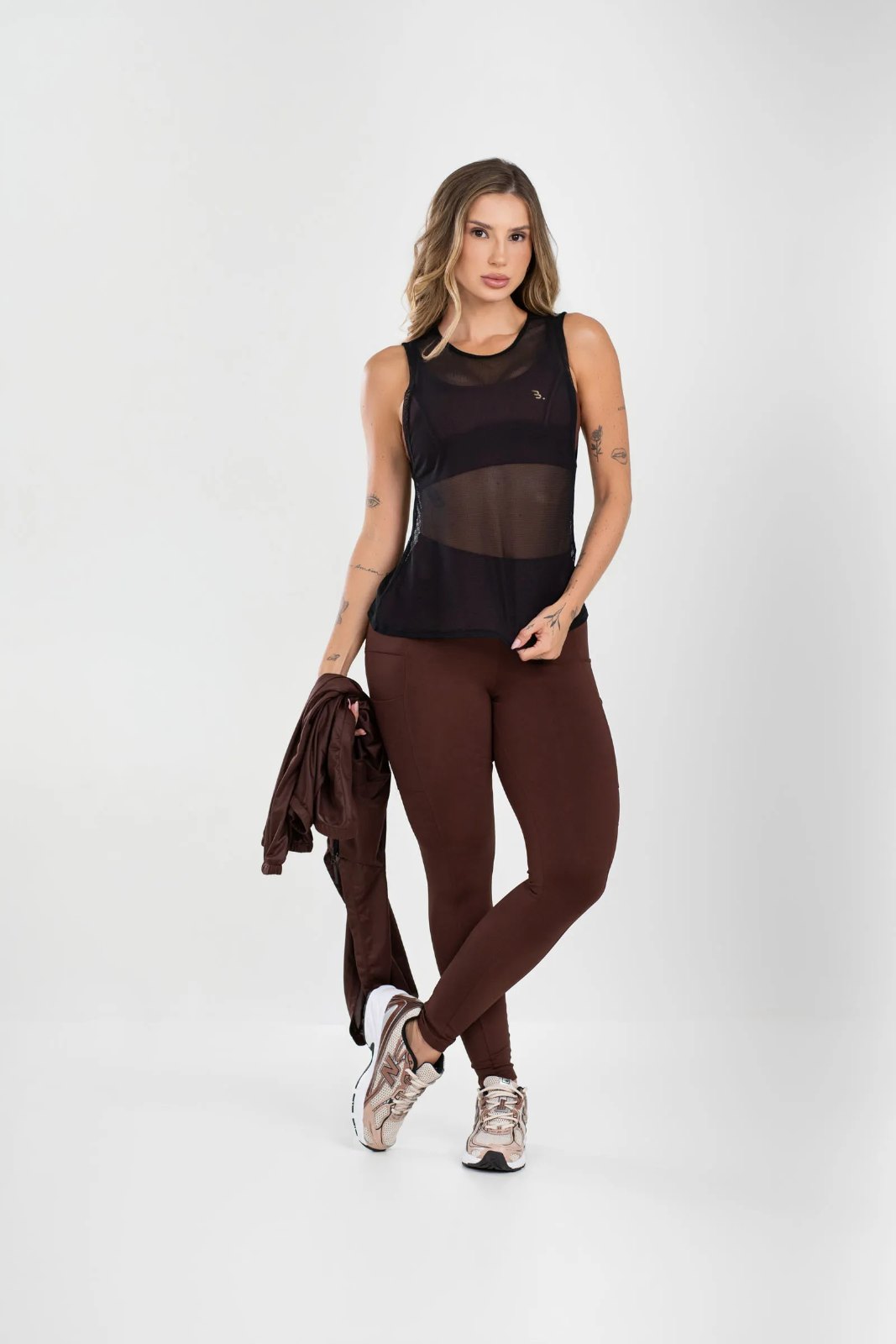 4387BLUSA TELA - P PRETO